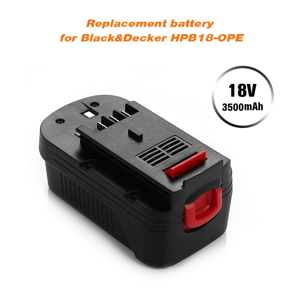 Powerextra 3500mAh 18V Replacement Battery for Black&Decker A1718 A18NH  HPB18 HPB18-OPE Black and Decker Power Tools 18 Volt Ni-CD Batteries 