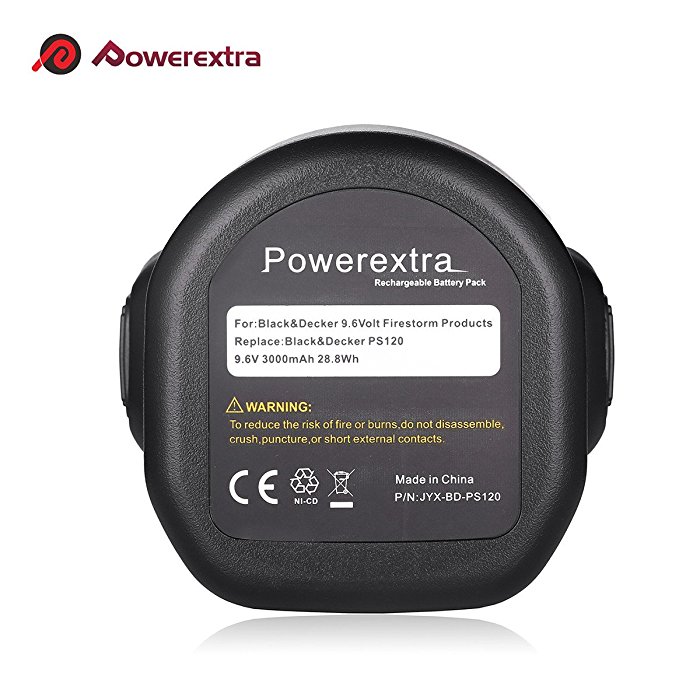 Powerextra Battery Charger for Black & Decker 18V 14.4V 12V 9.6V